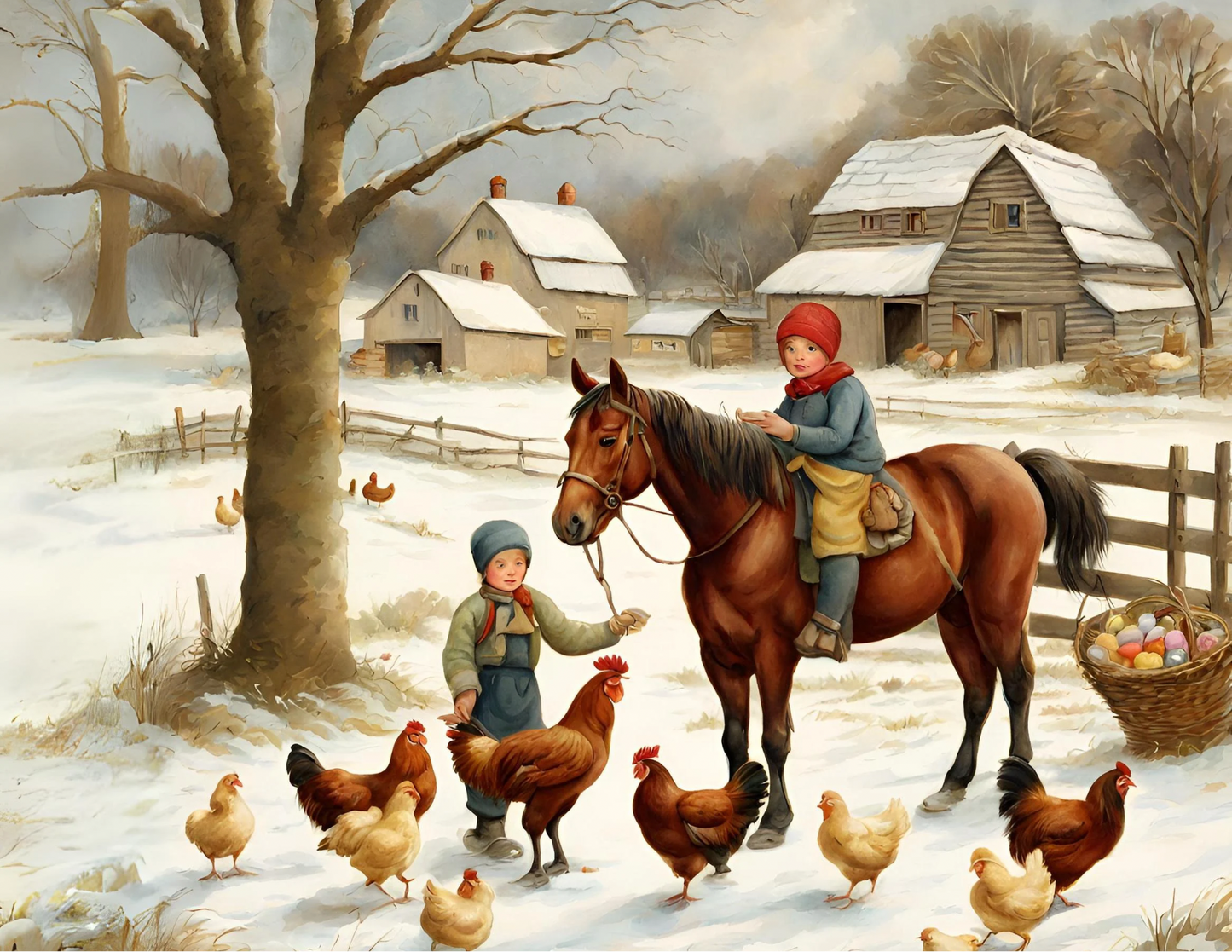 Easter Egg Hunt On The Farm