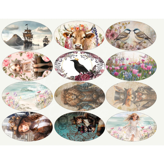Shabby Chic Collection Ovals 002