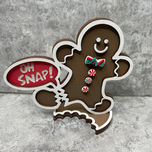 Oh Snap Gingerbread Man with Cookie Stand