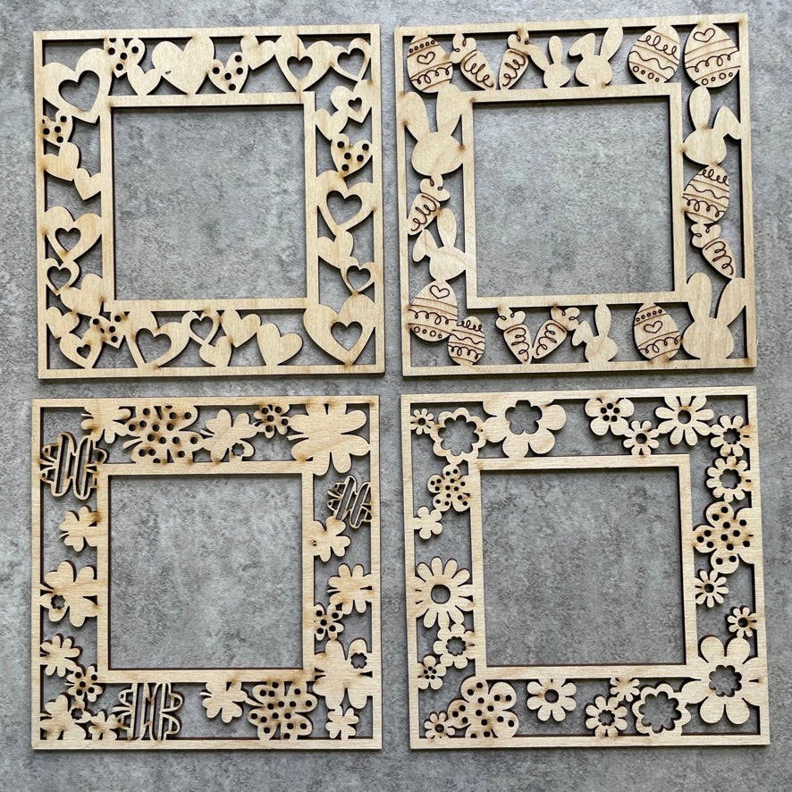 Spring Square Frames