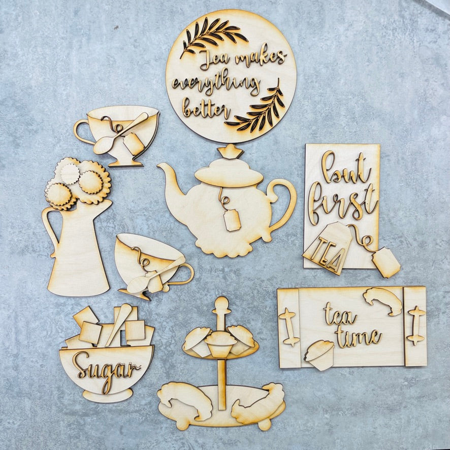 Tea Time Tiered Tray