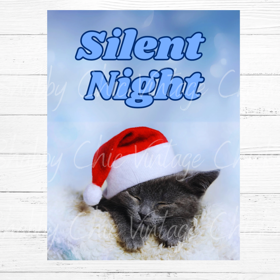 Silent Night Kitten