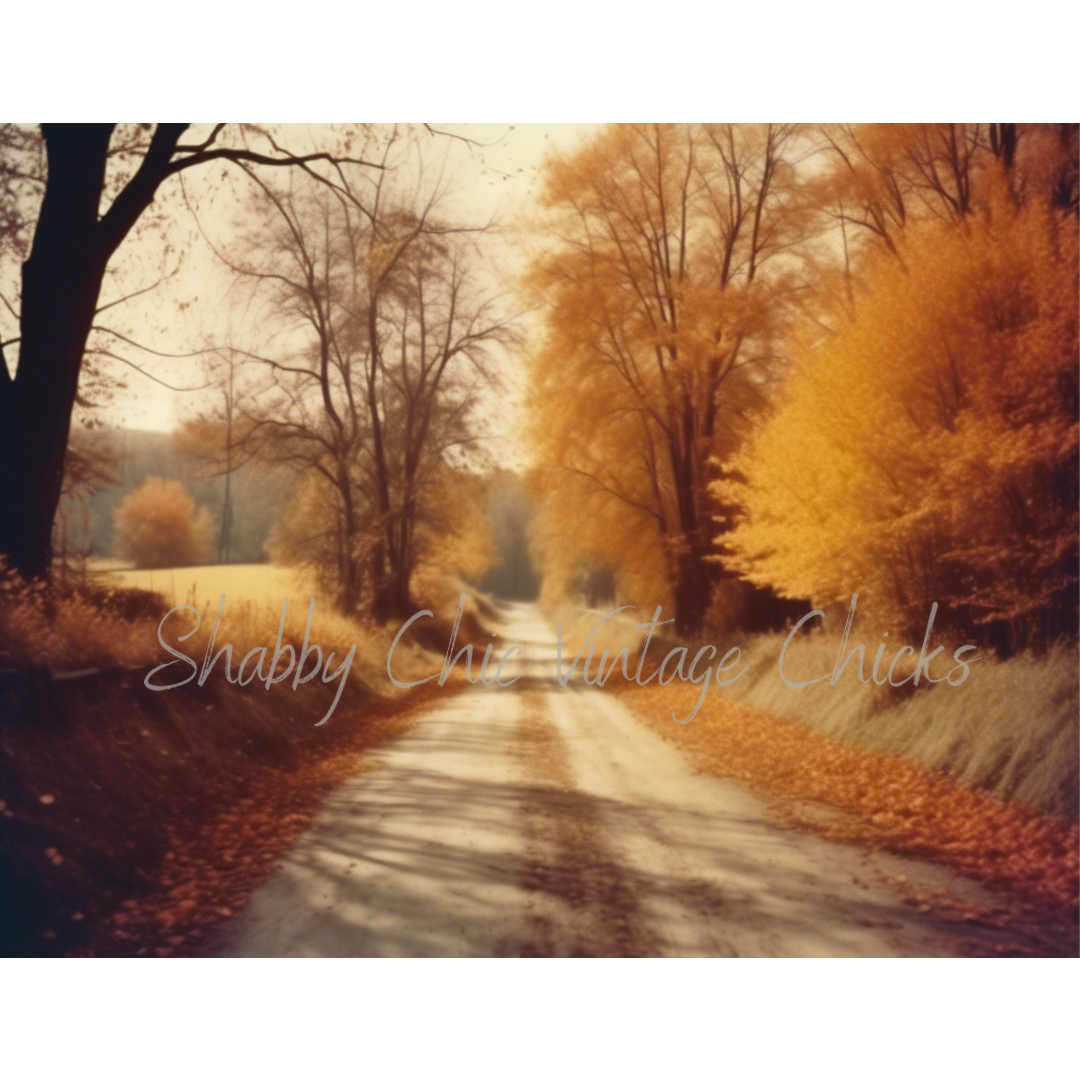 Autumn Country Road