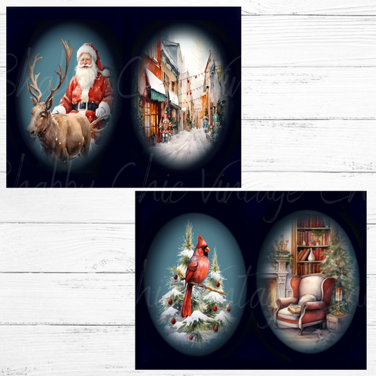 Christmas Scenes 2 Pages