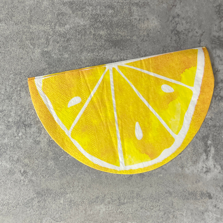 Large lemon slice napkin
