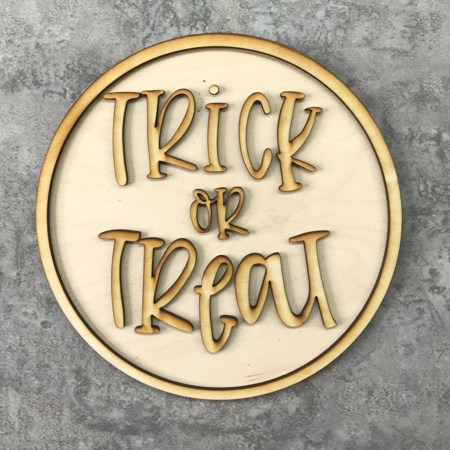6 Inch Trick Or Treat Interchangeable Round