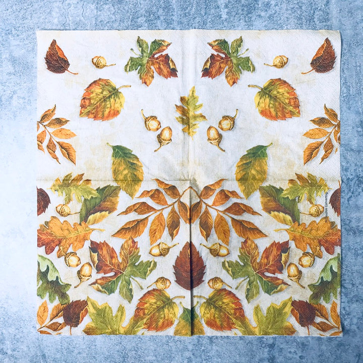 Fall Leaves Cocktail Napkin