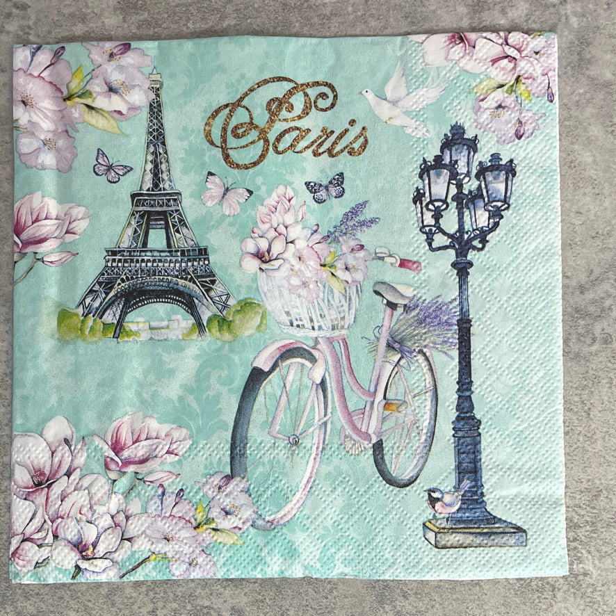 Bike in Paris napkin