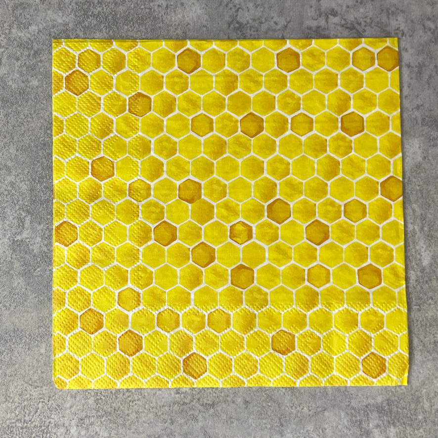 Honeycomb dinner napkin