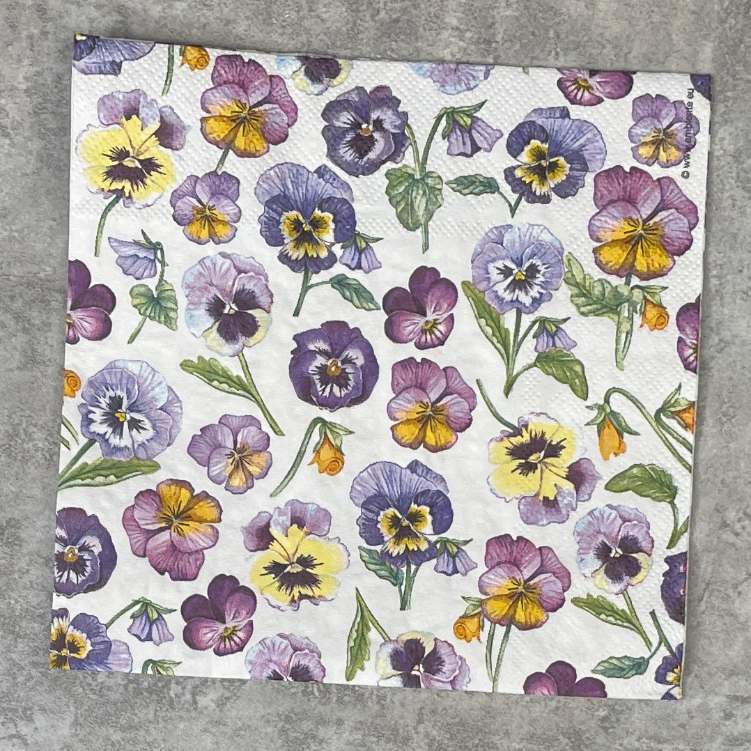 Pansy All Over Napkin