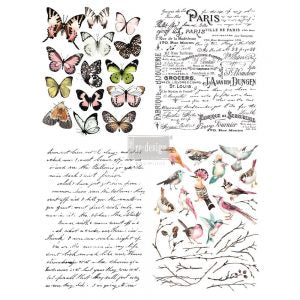 Re-design with Prima Parisian Butterflies Transfer