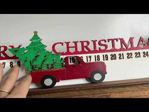 Vintage truck Christmas Countdown
