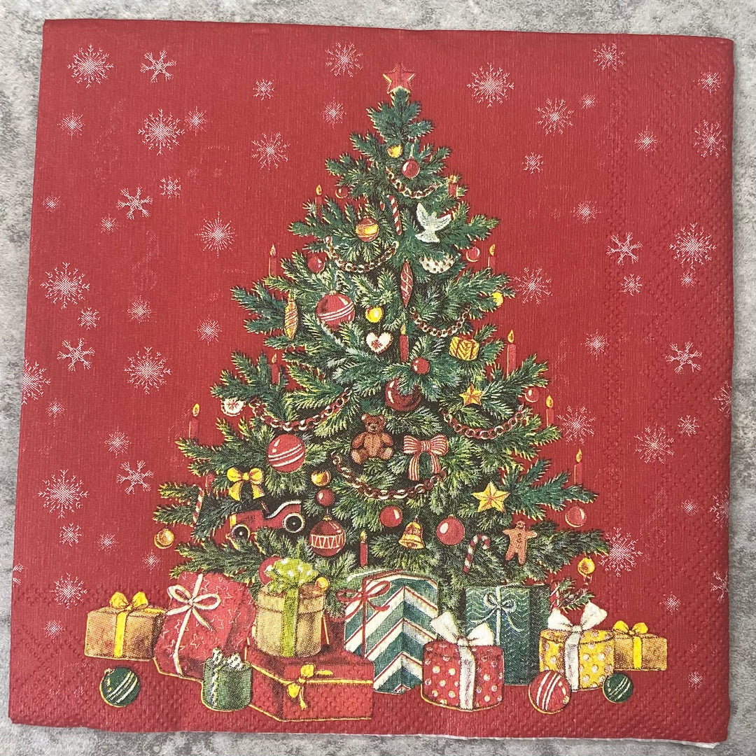 Festive Christmas Tree Napkin