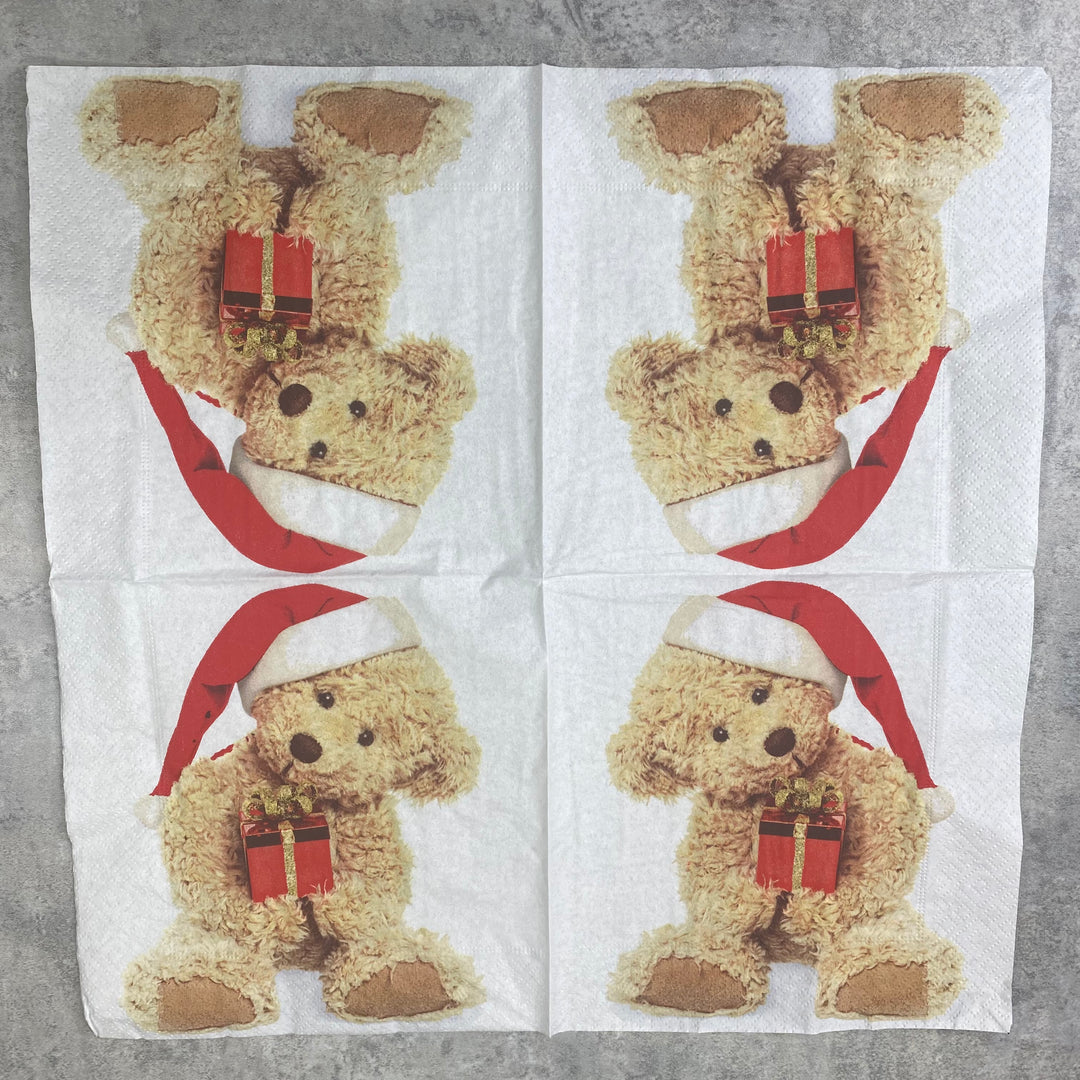 Teddy Bear Christmas Napkin
