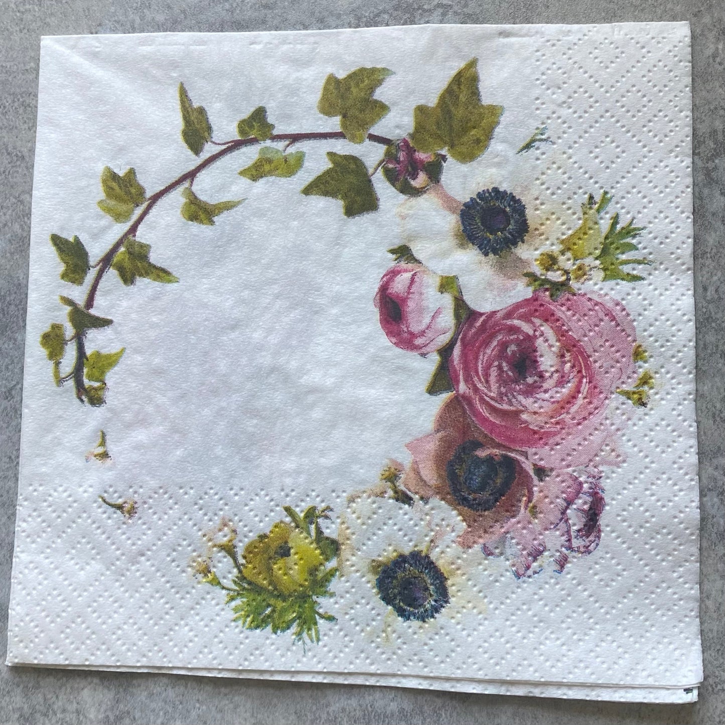 Floral Wreath Napkin