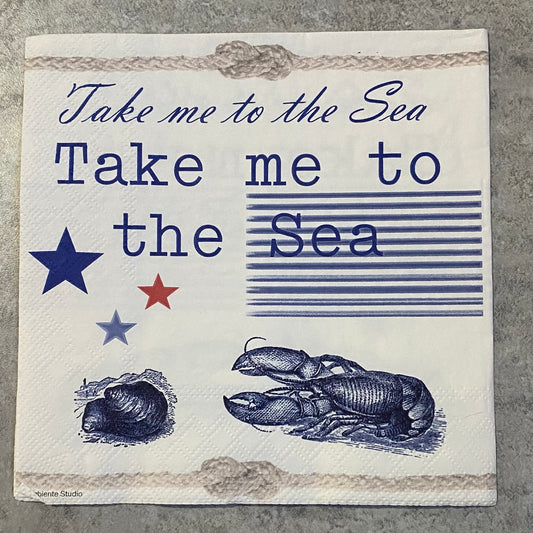 Take Me To The Sea Napkin
