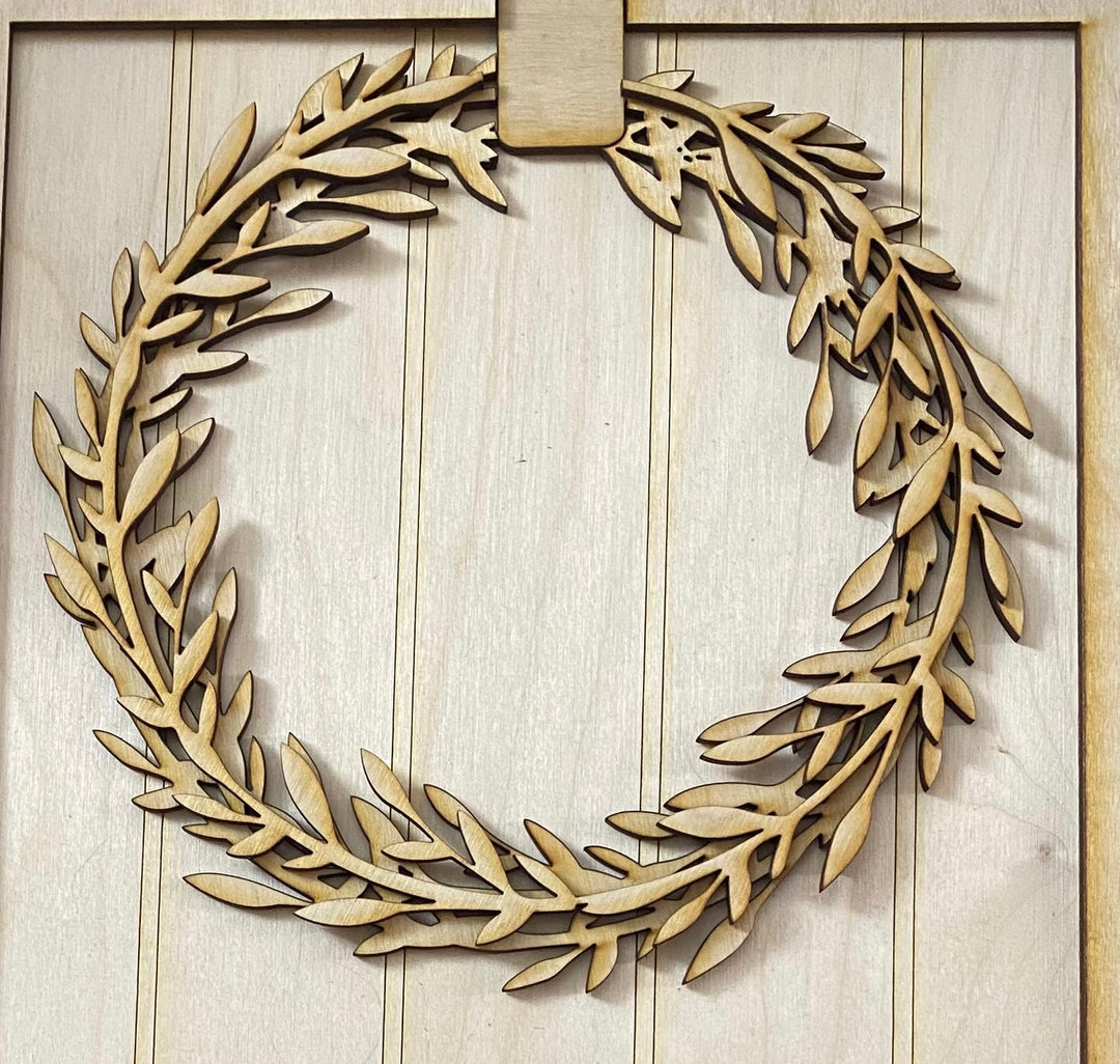 Two Layer Wreath with Faux Hanger