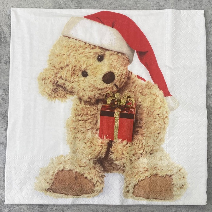 Teddy Bear Christmas Napkin